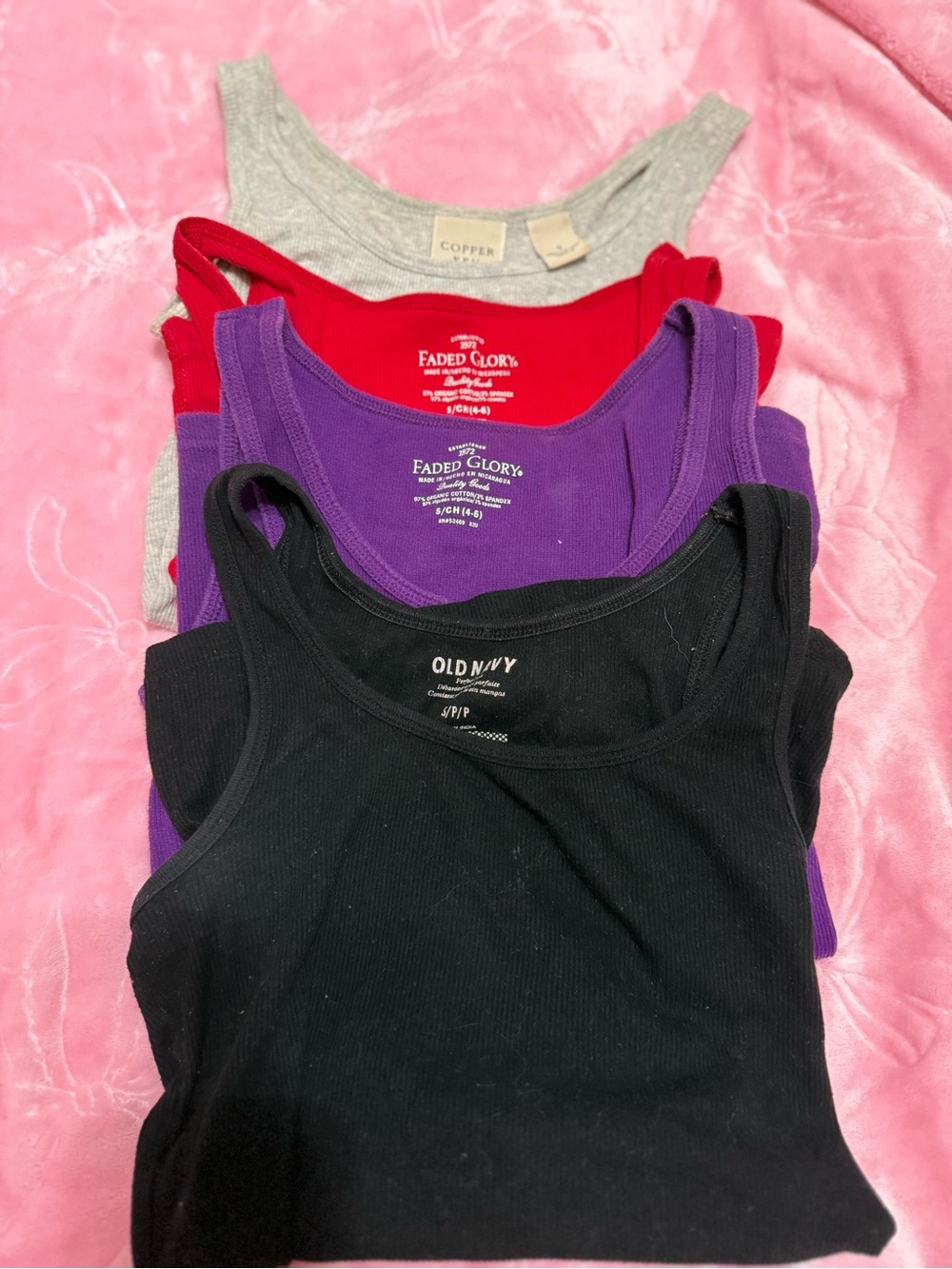 Mixed Tank Top Bundle - Black, Purple, Red, Gray